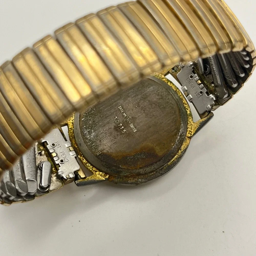 Lausanne Vintage Swiss Made Antimagnetic Watch 10715 Gold Silver READ